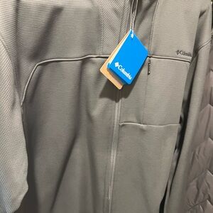 Columbia Mens Large Gray Full-Zip Jacket NWT